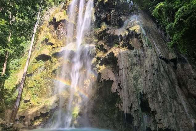 Tumalog Falls in Oslob, Cebu. Highlights of Oslob Whale Sark & Tumalog Tour