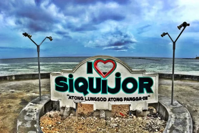 Monument of I love Siquijor in Siquijor Island