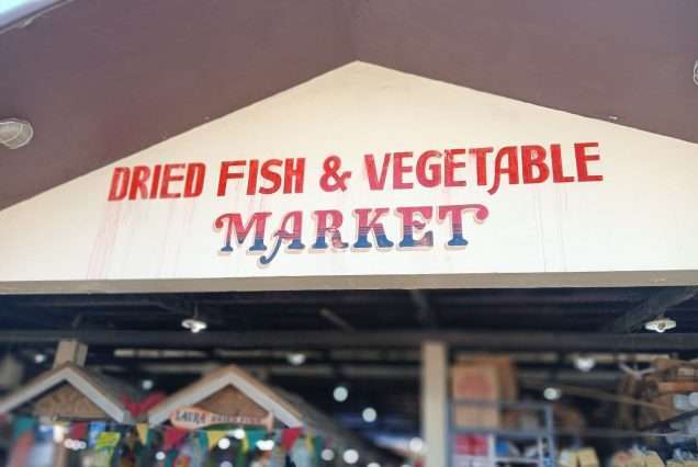 Dried Fish & Vegetable Market in Bantayan Island, Cebu