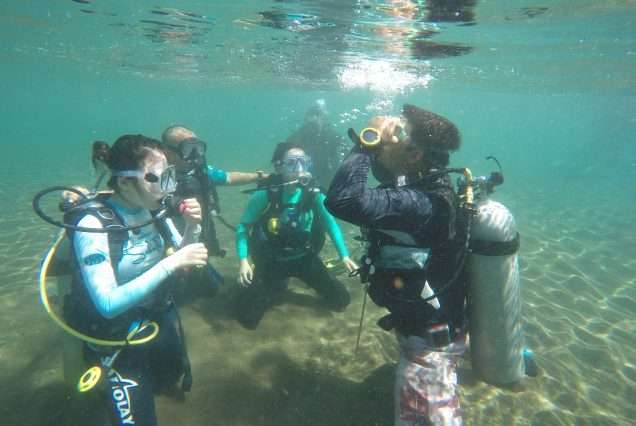 Scuba Diving Lesson in Dauin, Negros Oriental Island.