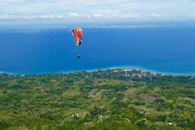 Recreational Sport in Paragliding in Oslob, Cebu. -highlights of Oslob Paragliding Day Tours