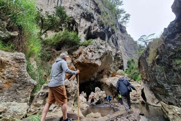 Hiking in a Cave in Sagada Mountain Province