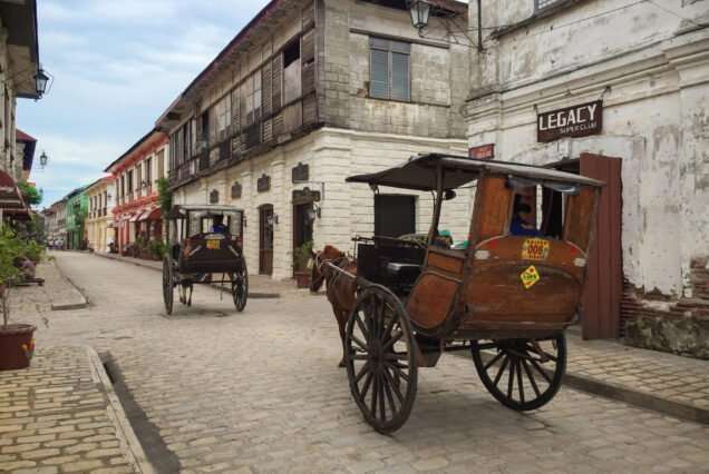 Kalesa in Street of Vigan City
